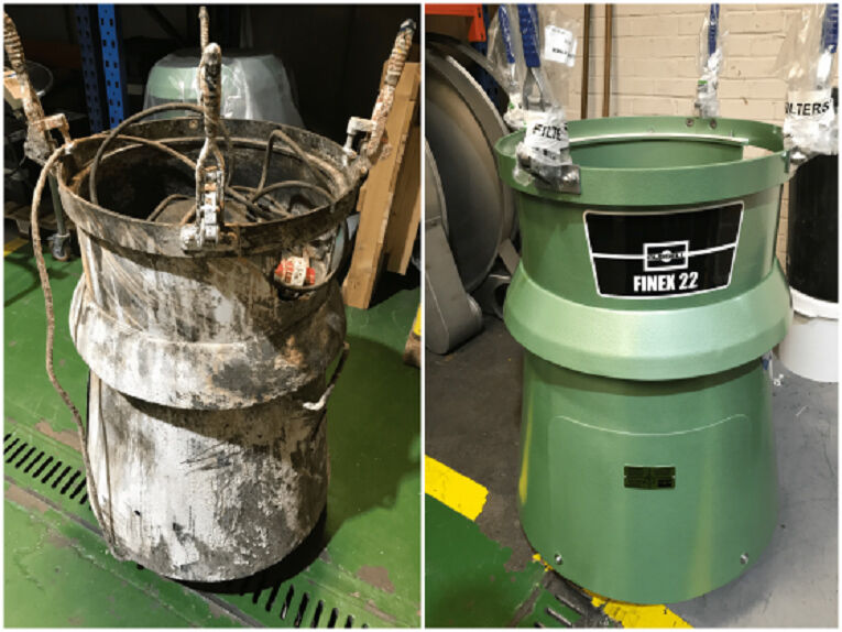 Restoring a 30 year old industrial sifter to factory new condition